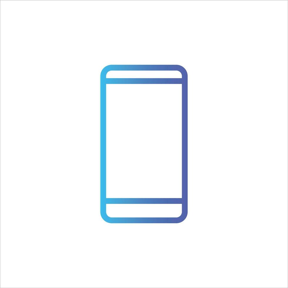 handphone in flat design style vector