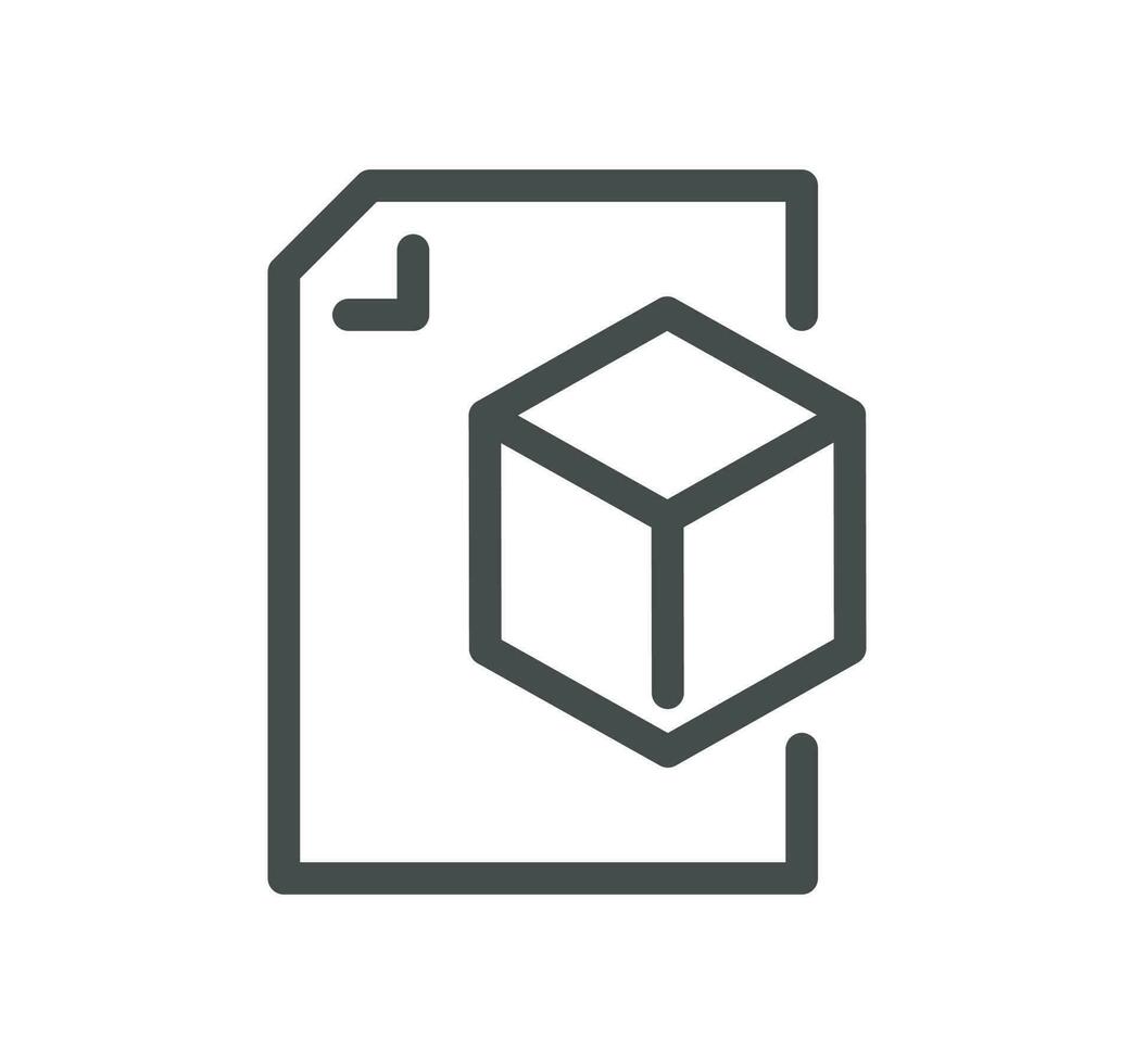Document flow management related icon outline and linear vector. vector