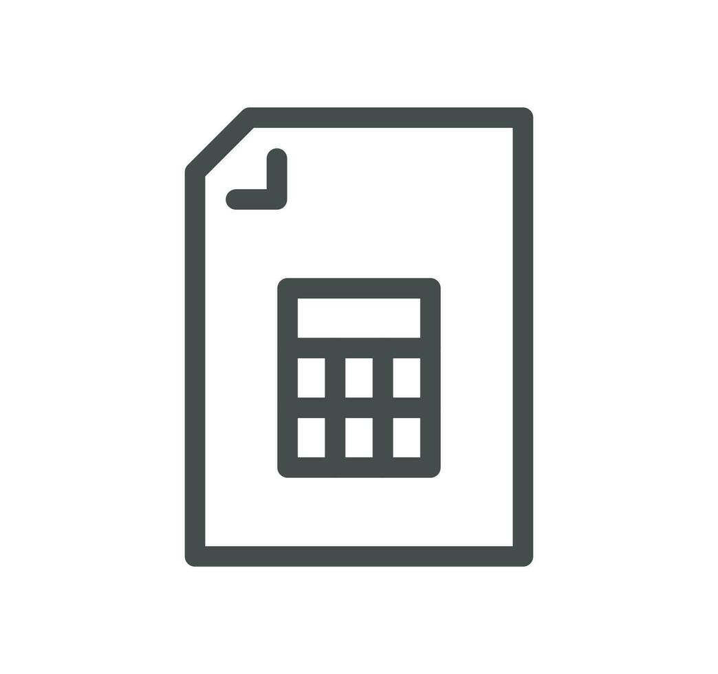 Document flow management related icon outline and linear vector. vector