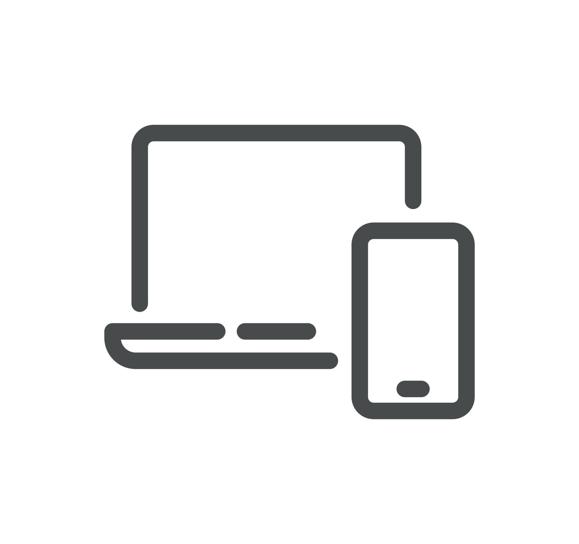 Personal devices related icon outline and linear vector. 23753519 ...