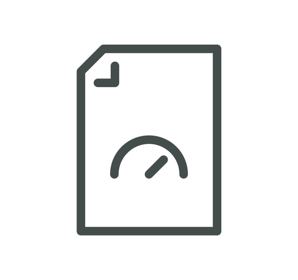 Document flow management related icon outline and linear vector. vector