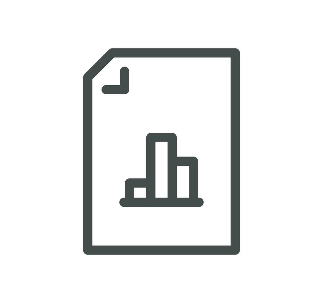 Document flow management related icon outline and linear vector. vector