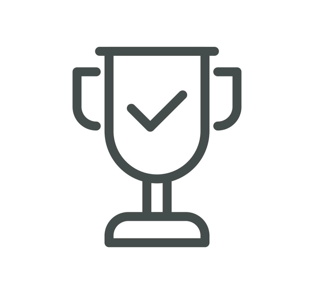 Success and growth related icon outline and linear vector. vector