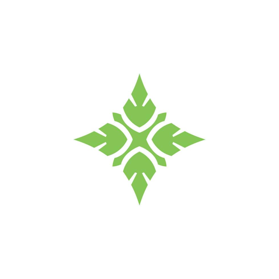 Vector icon simple logo with pointed corners