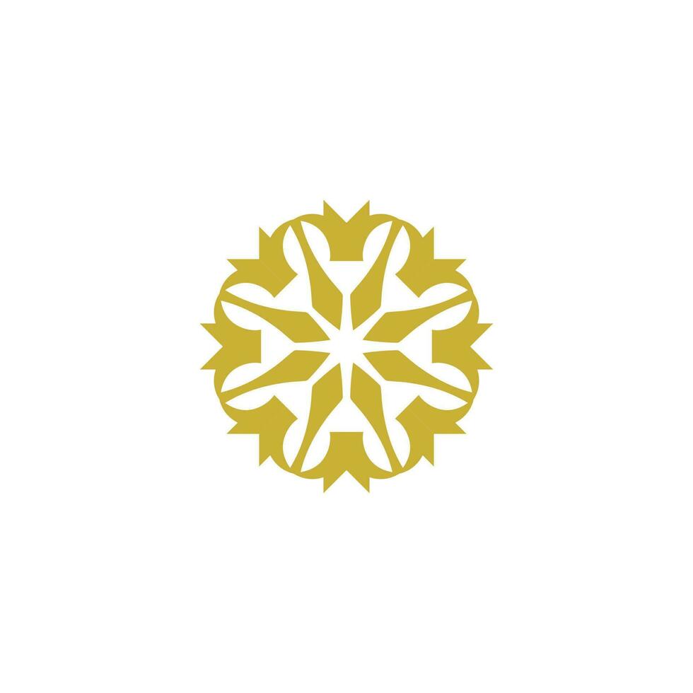 Vector icon simple logo with pointed corners