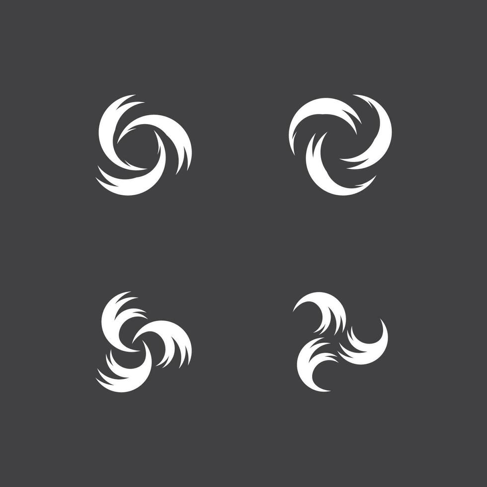 Vortex vector design illustration icon logo template