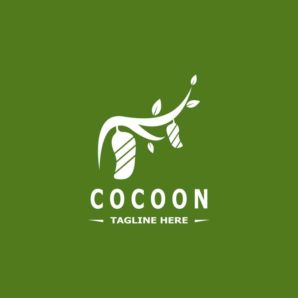 Cocoon logo vector illustration design template