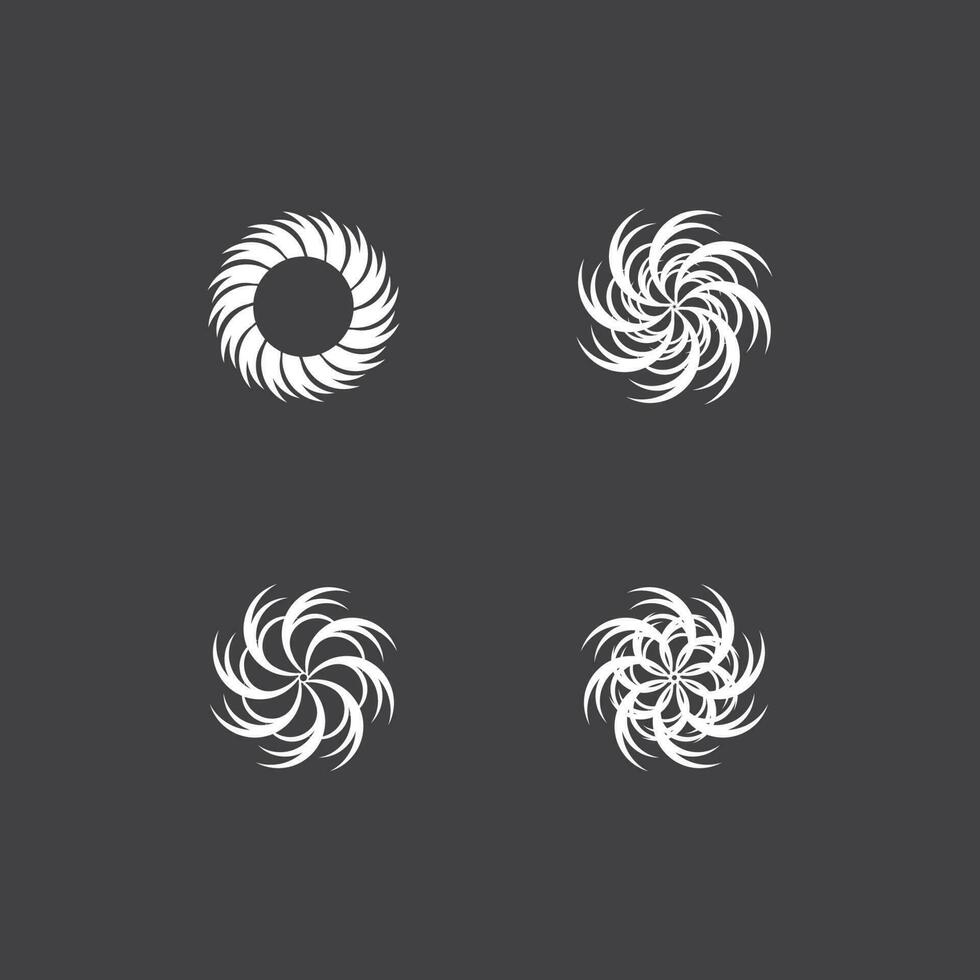 Vortex vector design illustration icon logo template