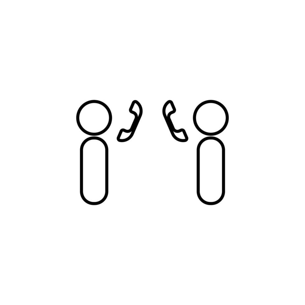 telephone communication vector icon illustration