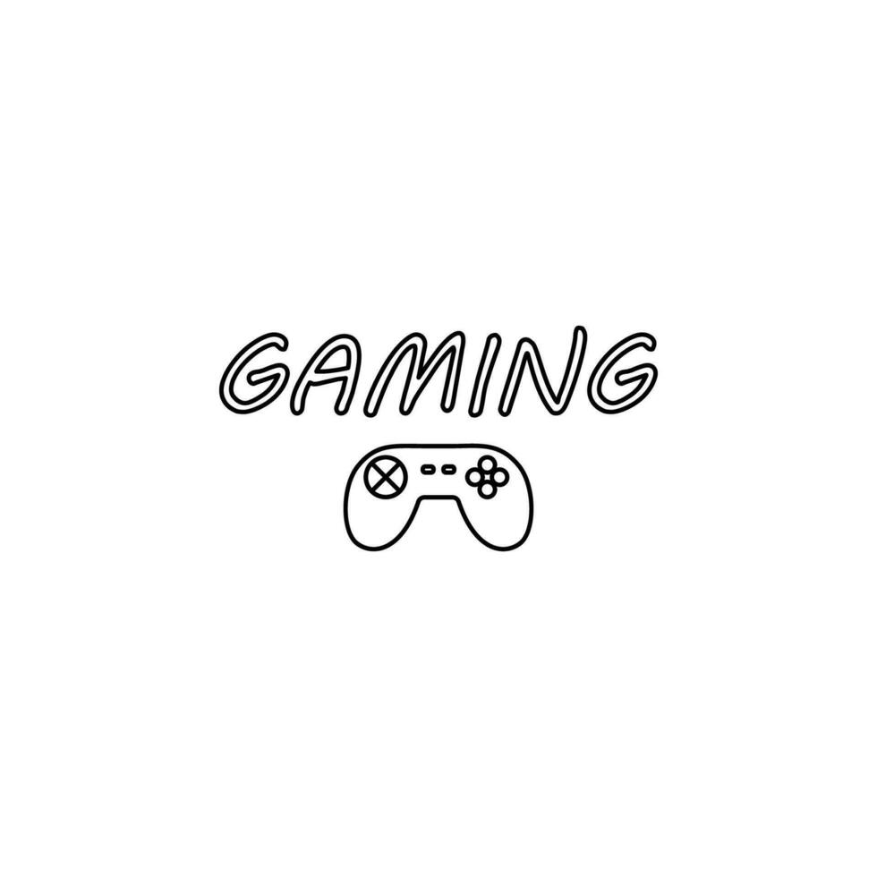 gaming logo vector icon illustration