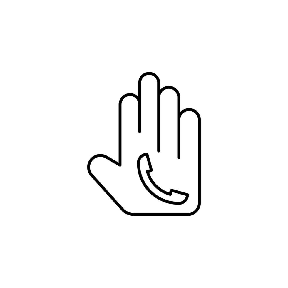 handset technology vector icon illustration