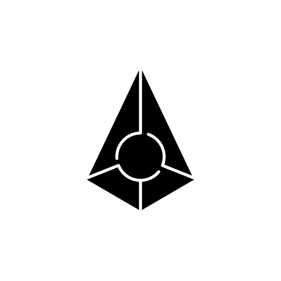 Augor coin vector icon illustration