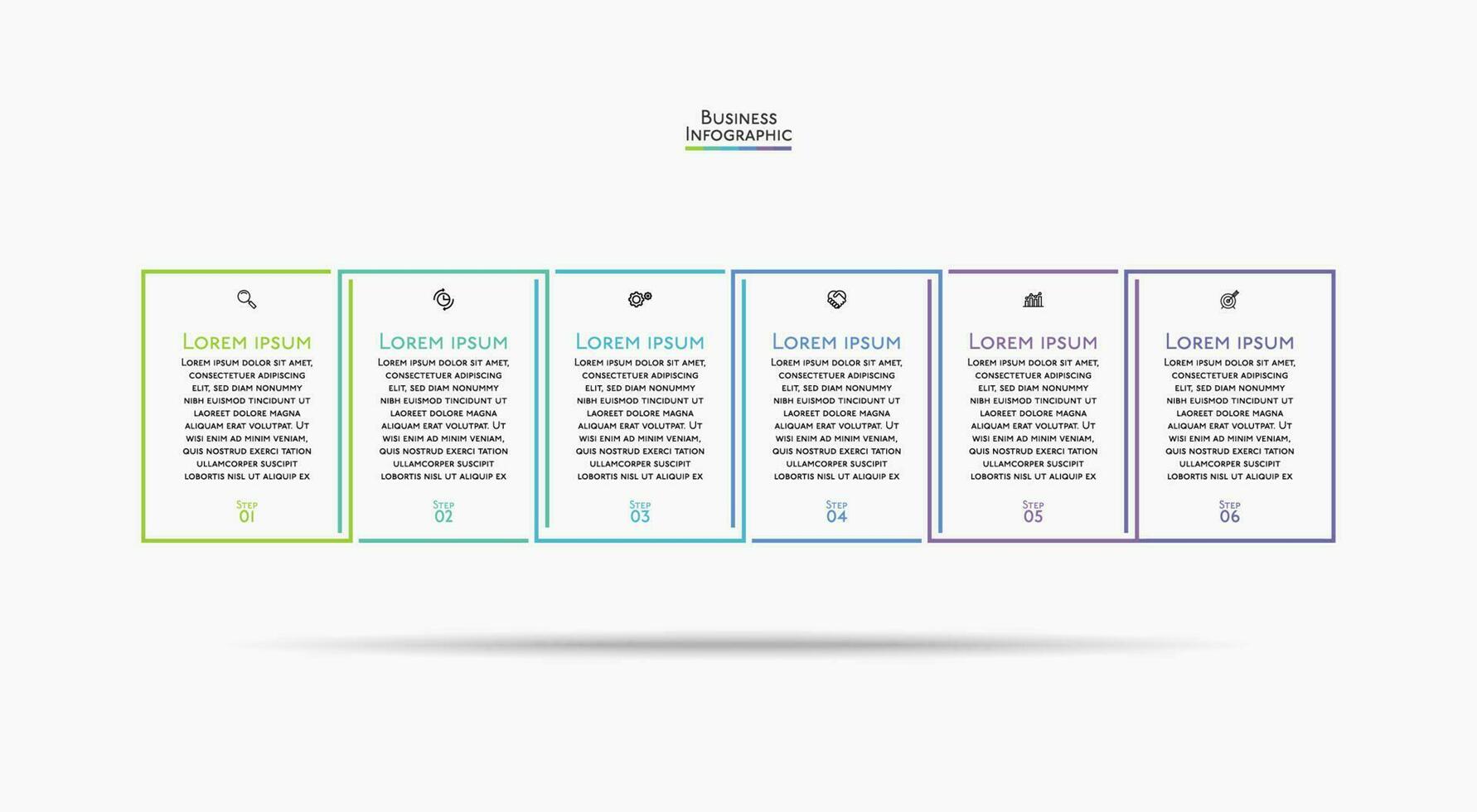 Presentation business infographic template vector