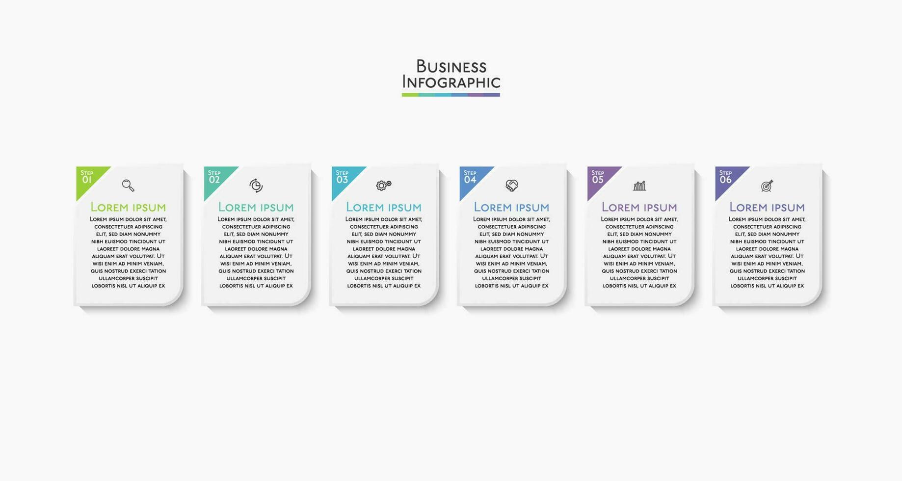 presentación plantilla de infografía empresarial vector