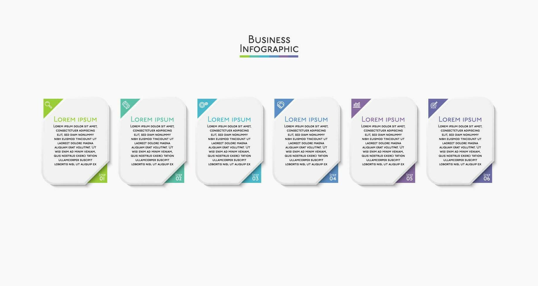 Presentation business infographic template vector