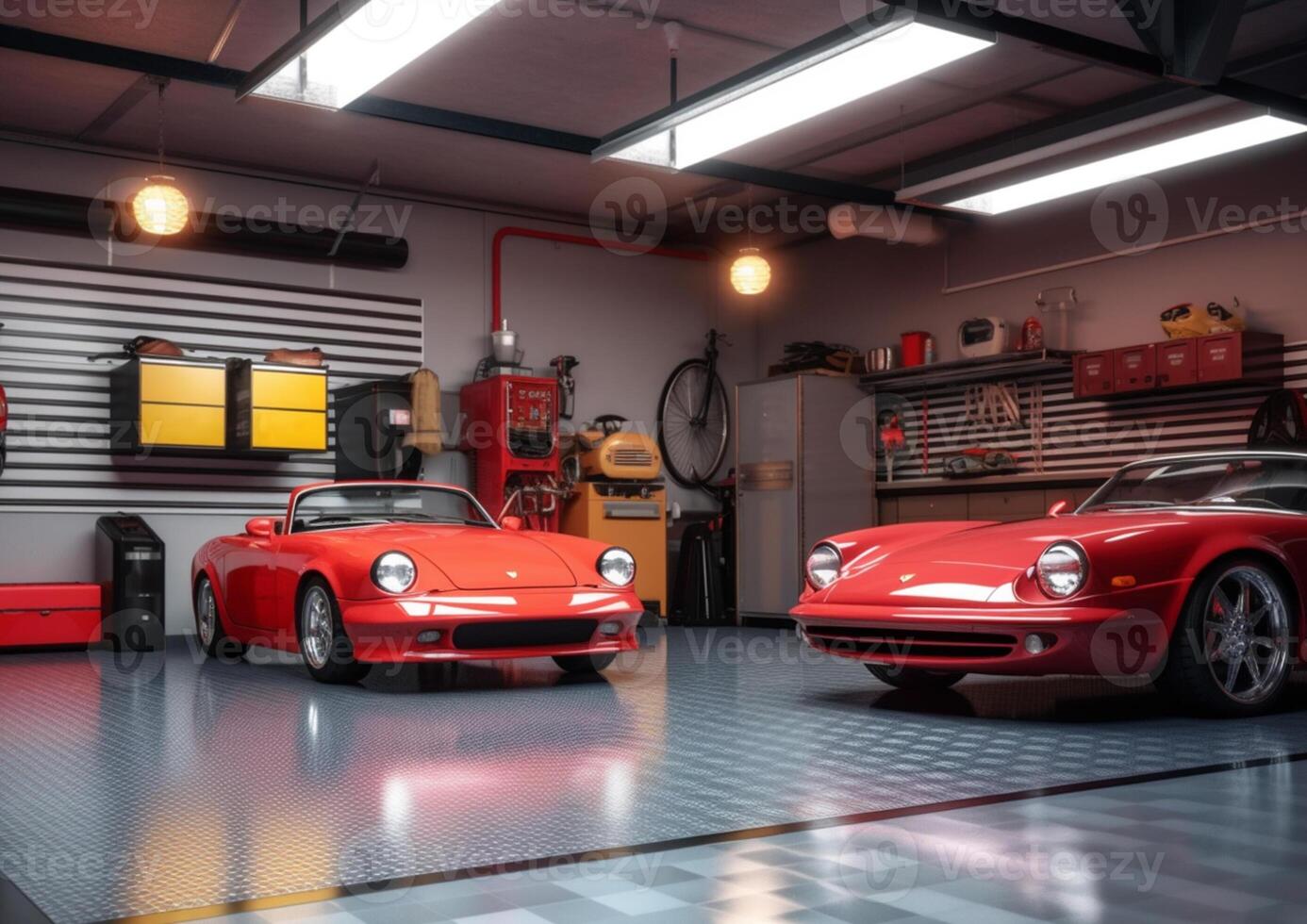 indoor or interior garage with photo