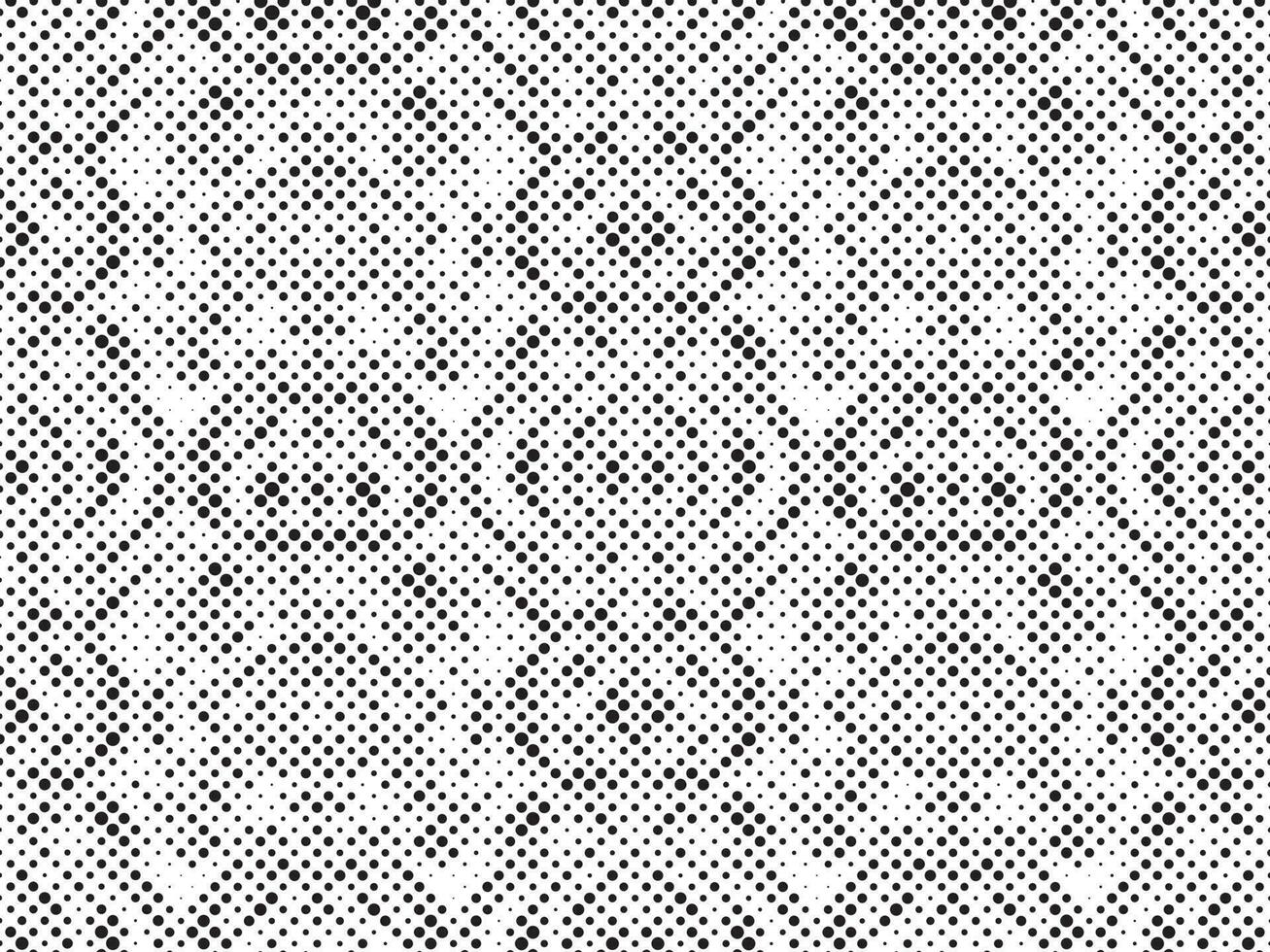 Black and White Halftone Grid. Modern Minimalist Geometric Pattern vector