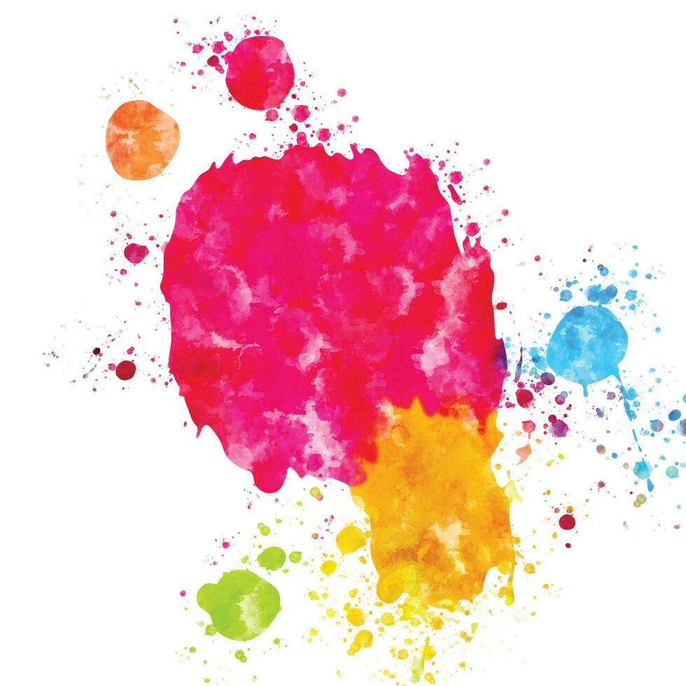 Vibrant Colorful Paint Splashes Vector Background