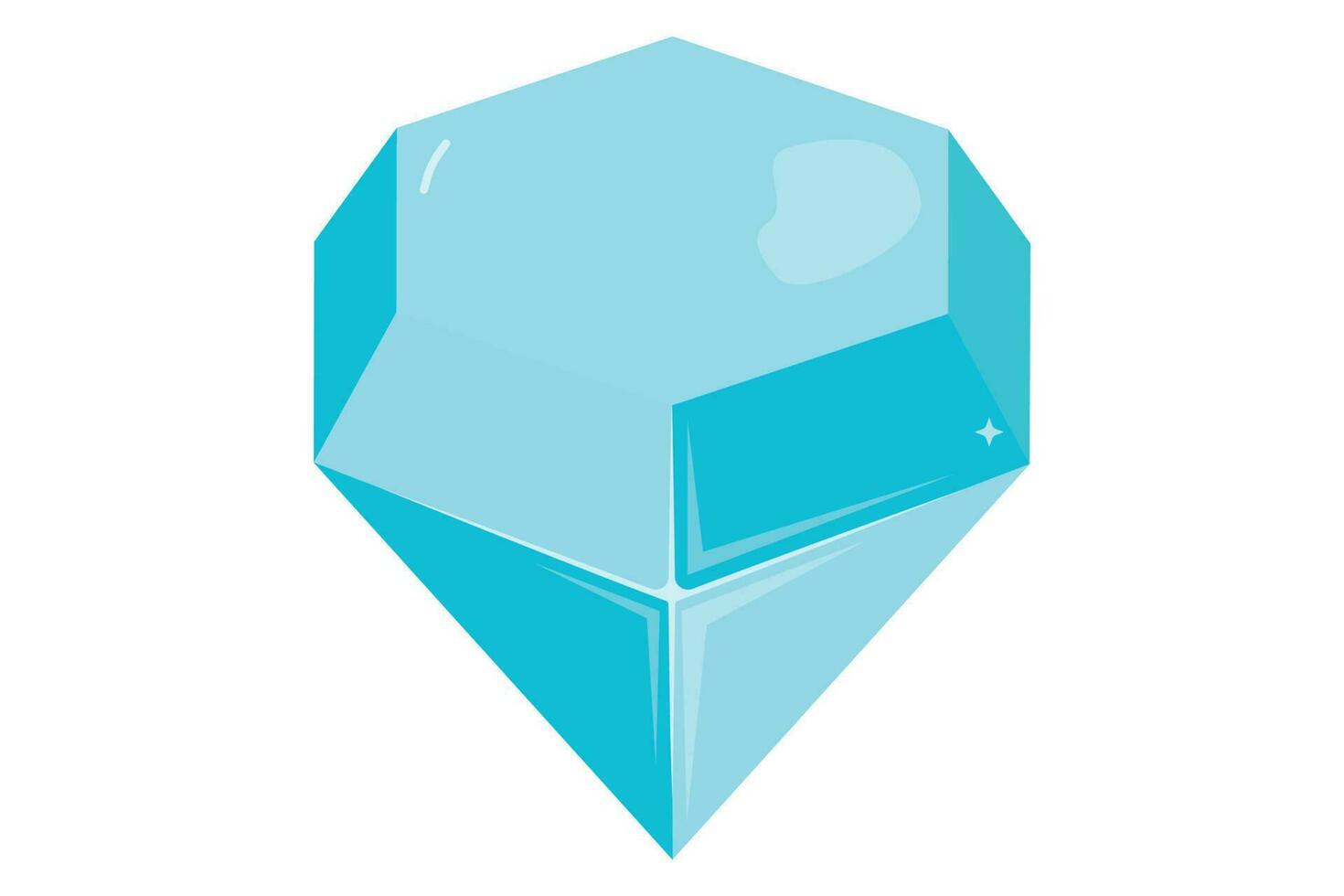 Shiny Diamond Icon vector