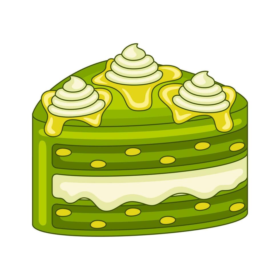 Matcha Cakes in vector illustration