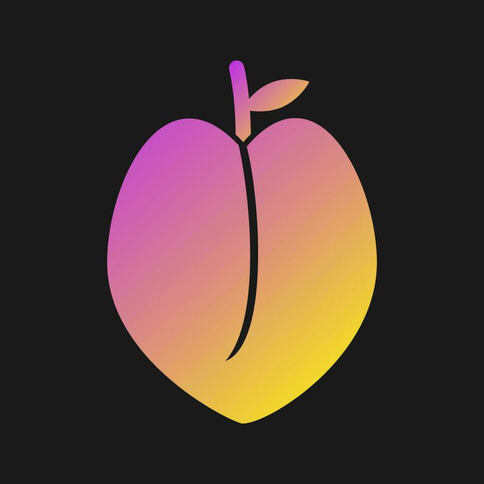 Peach Vector Icon