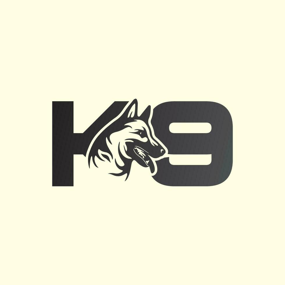 K9 dog logo vector