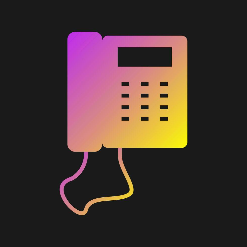 Telephone Set Vector Icon