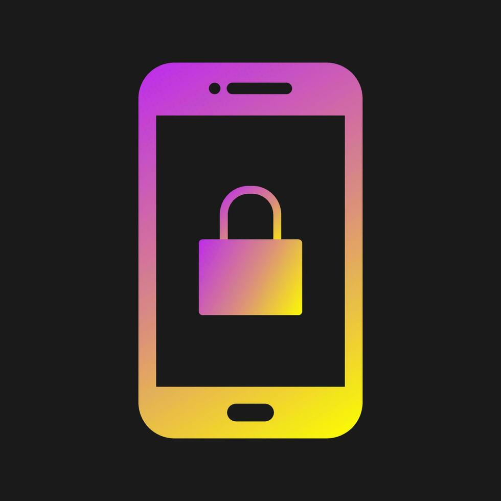 Locked Phone Vector Icon