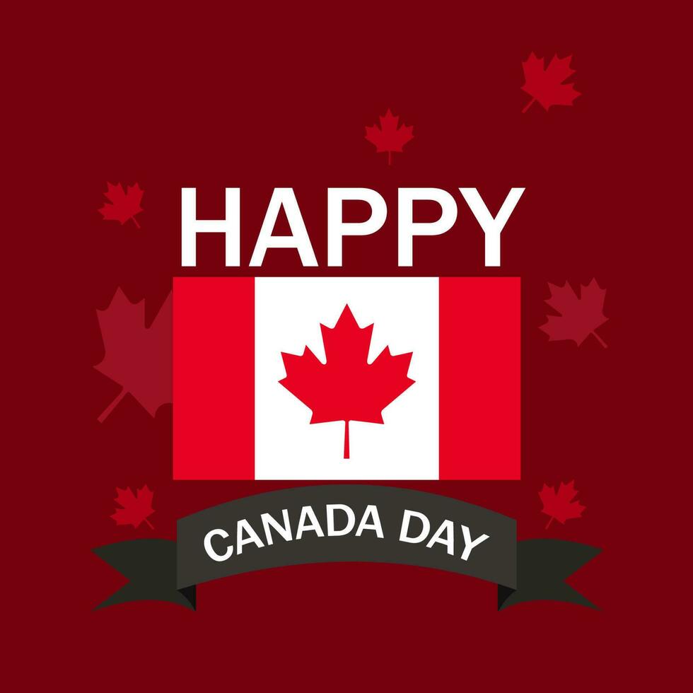 Canada Independence day vector background