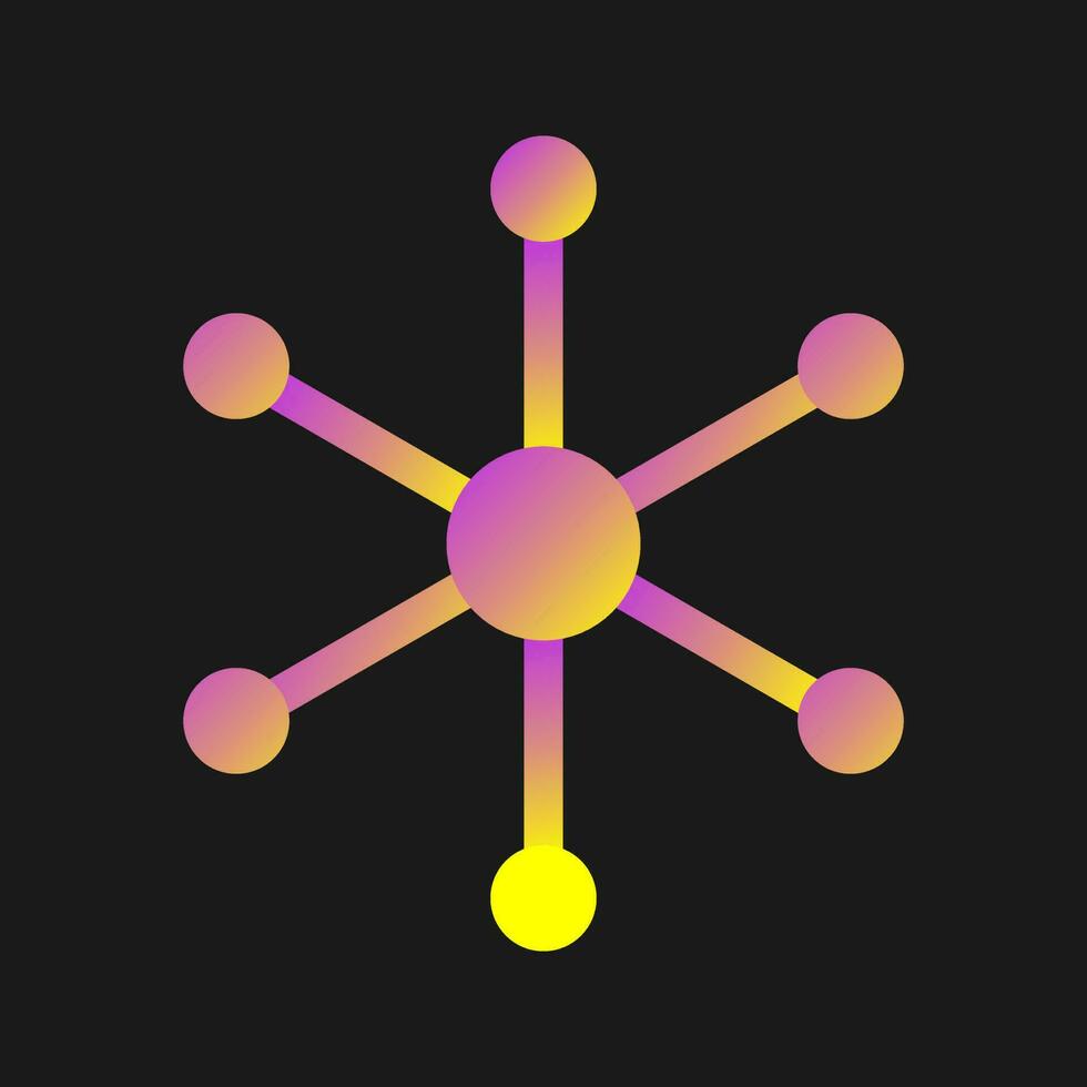 Molecular Structure Vector Icon