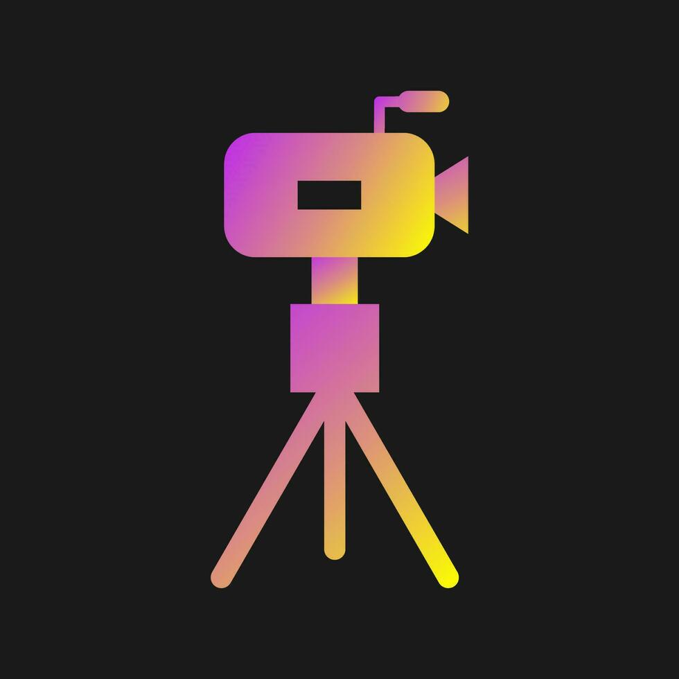 Camera on Stand Vector Icon