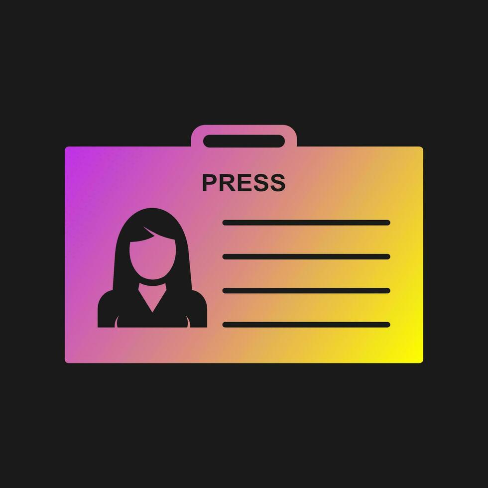 Female ID Vector Icon