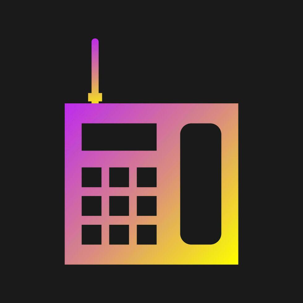 Wireless Landline Phone Vector Icon