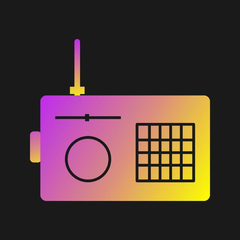 icono de vector de radio