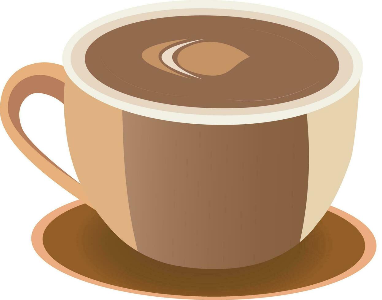 black fresh coffee cup vector