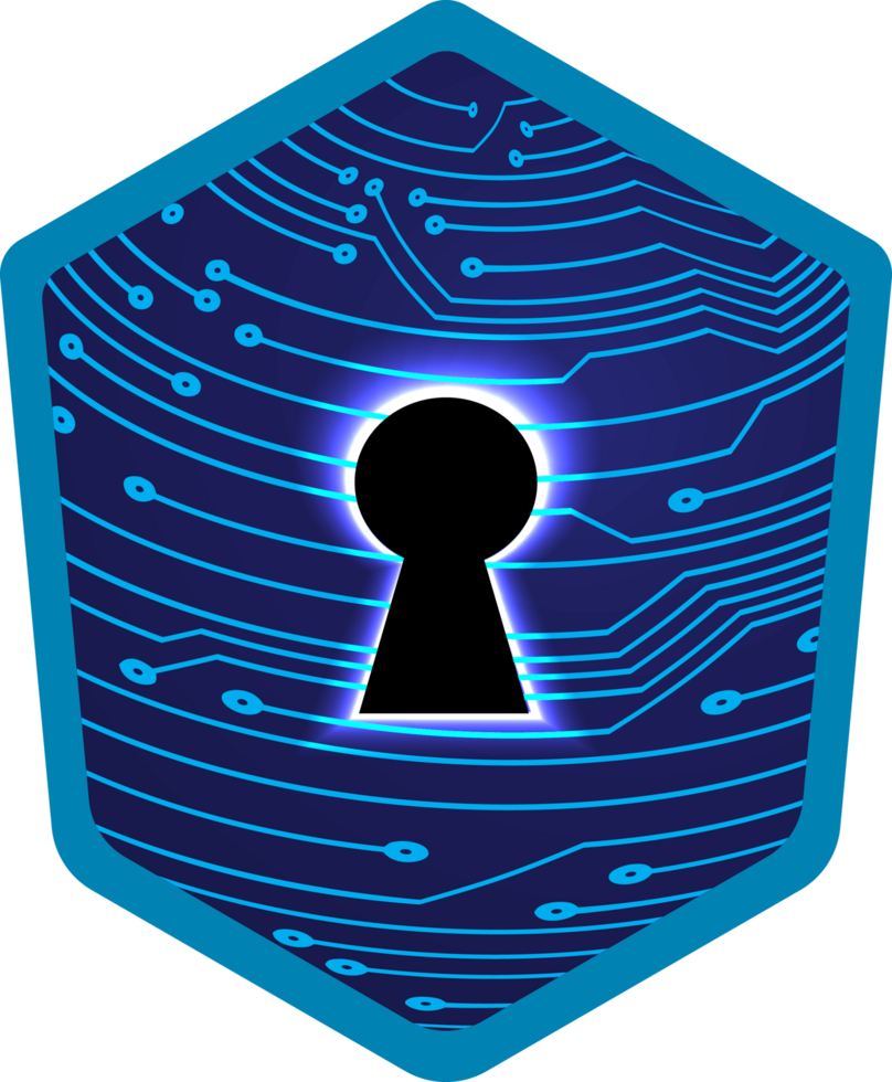 Modern Technology Shield Cybersecurity Crop-out png
