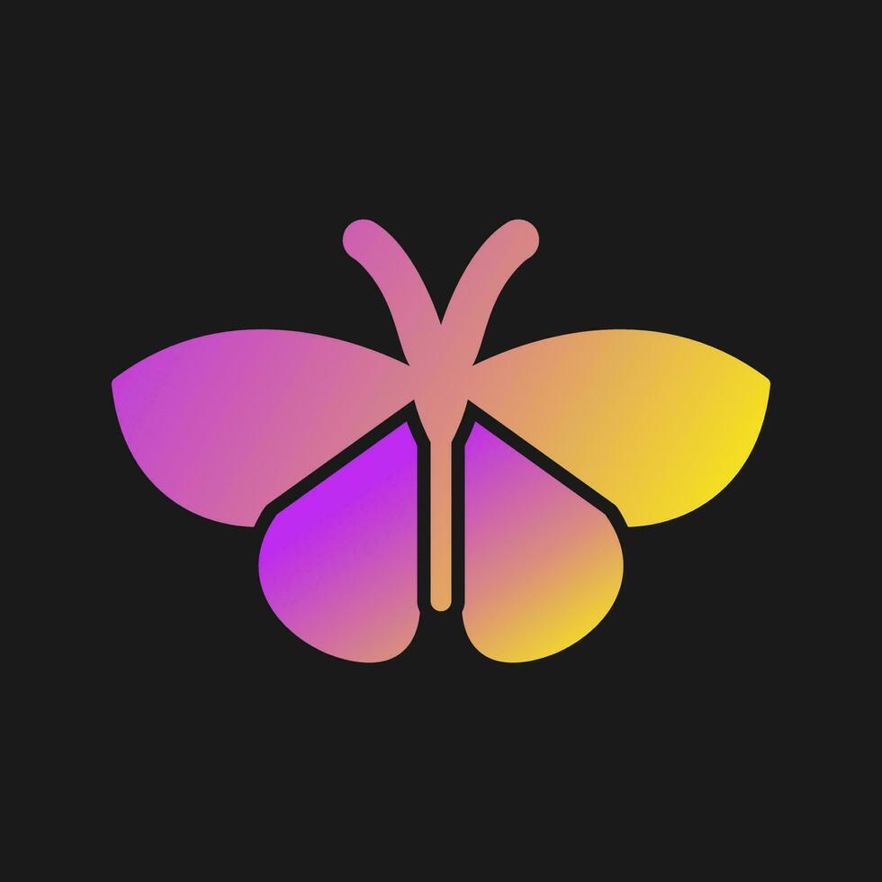 icono de vector de mariposa