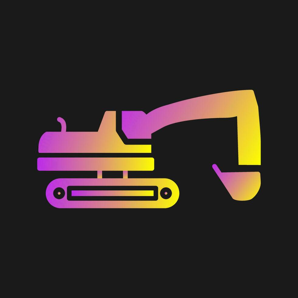 Excavator Vector Icon