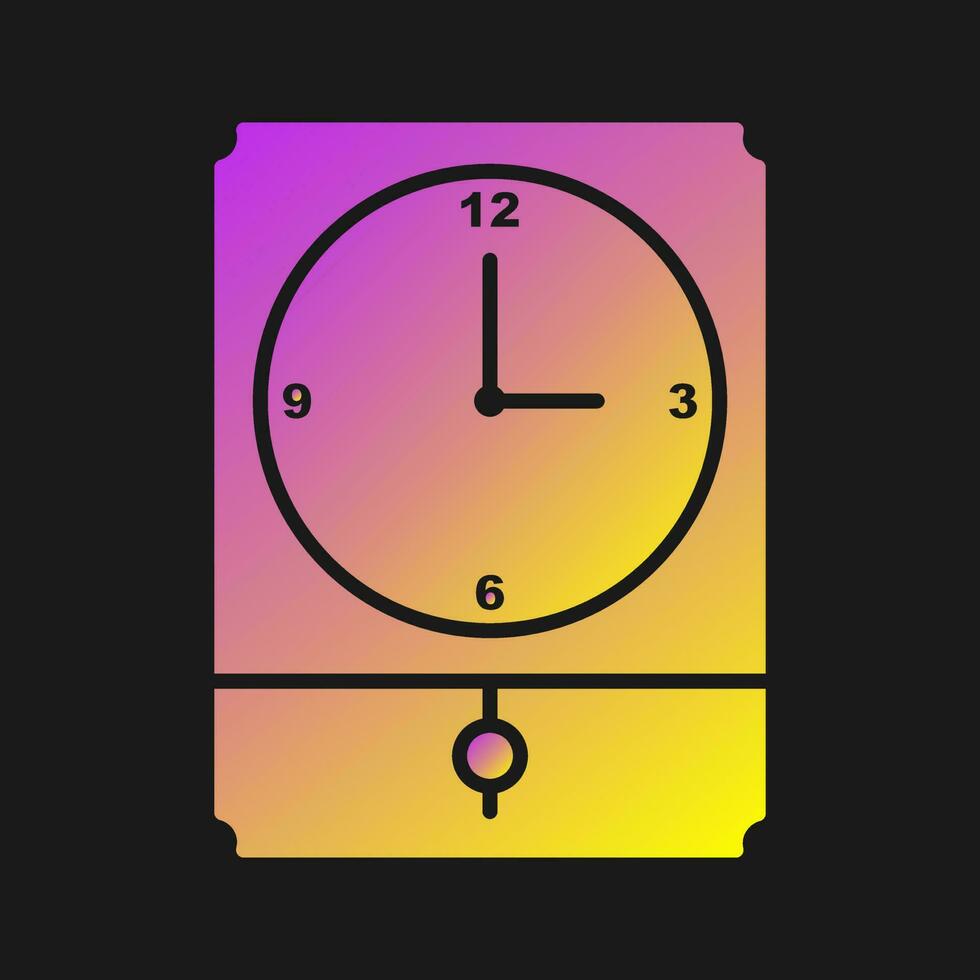 Large Clock Vector Icon