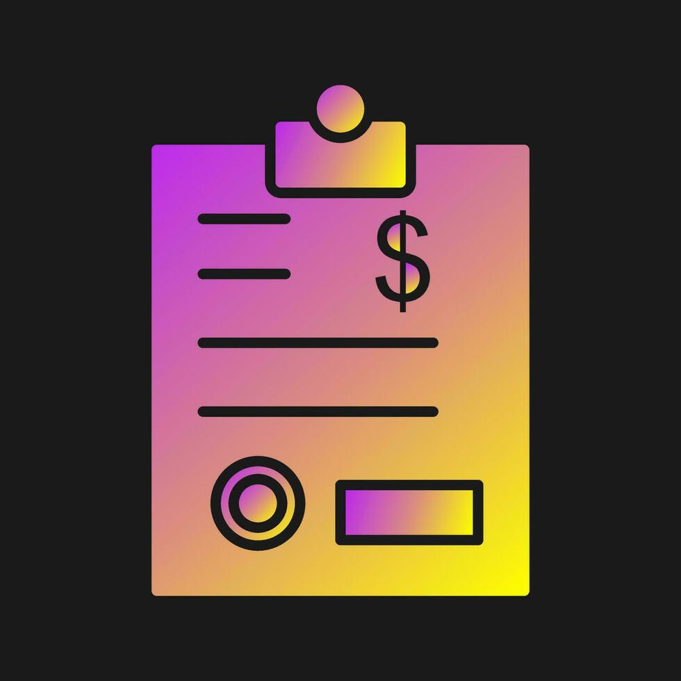 Invoice Vector Icon