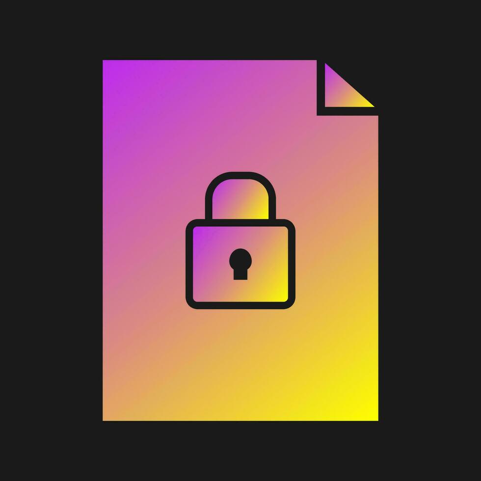 Secure Document Vector Icon