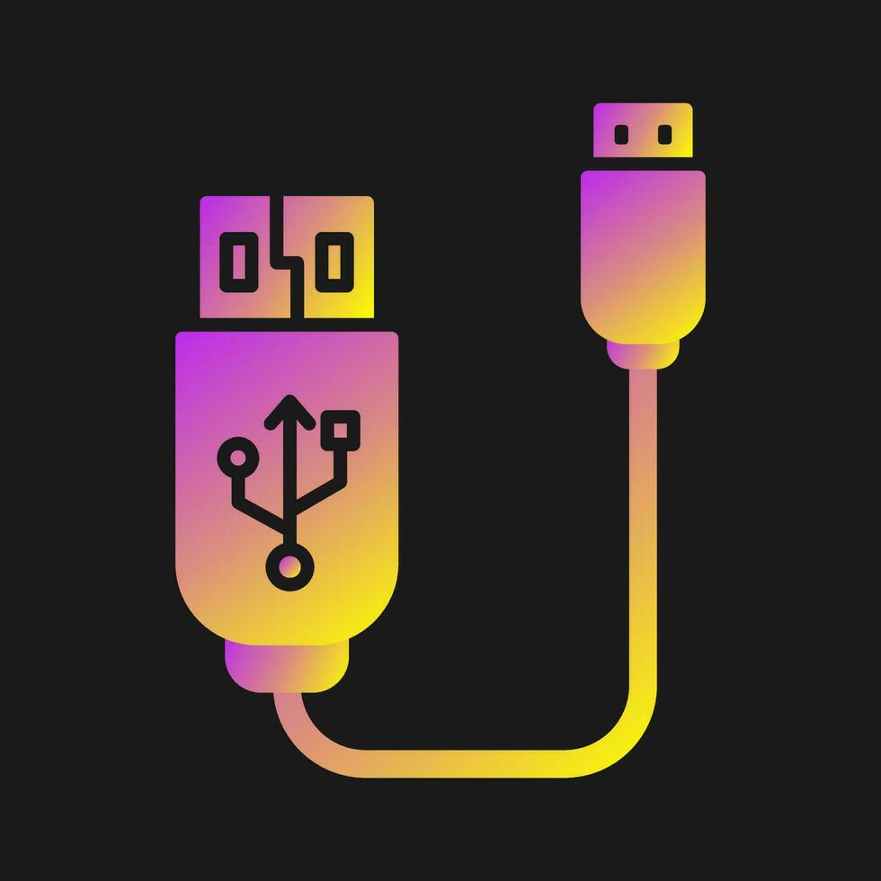 Usb Cable Vector Icon