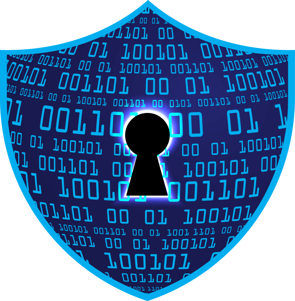 Modern Technology Shield Cybersecurity Crop-out png