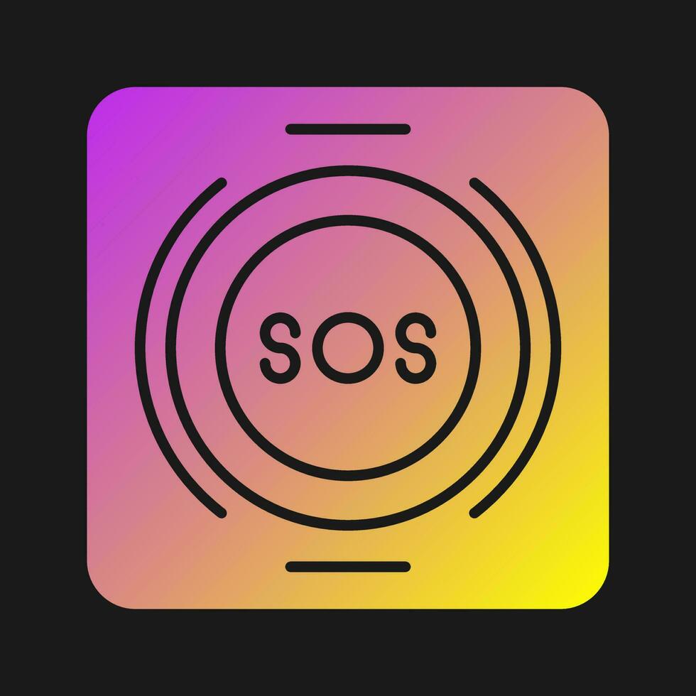Emergency Button Vector Icon