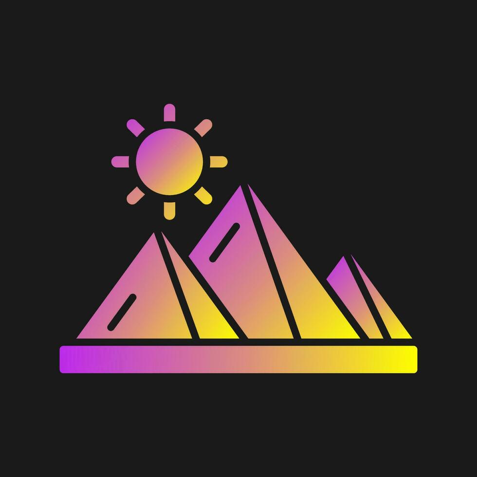 Pyramid Vector Icon