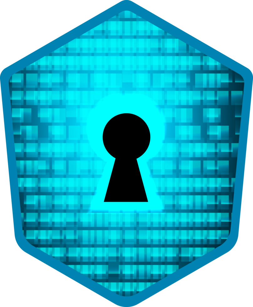 Modern Technology Shield Cybersecurity Crop-out png