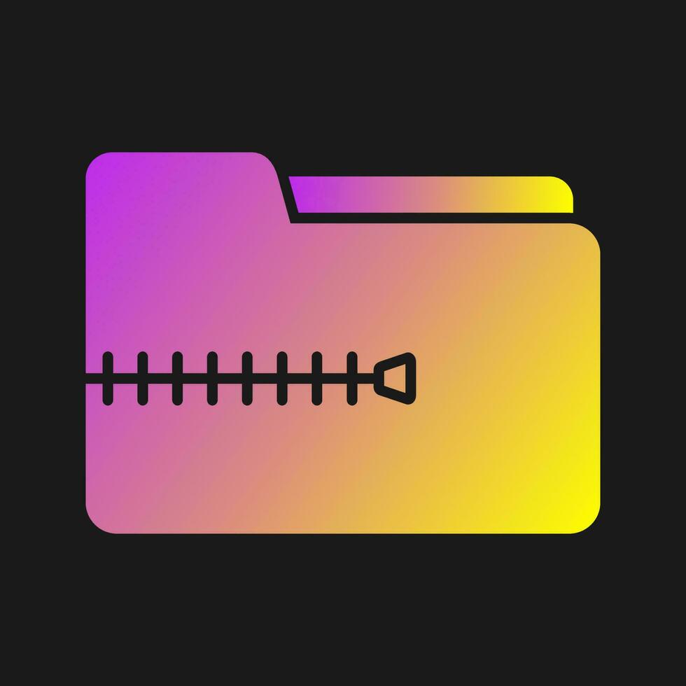 Zip File Vector Icon