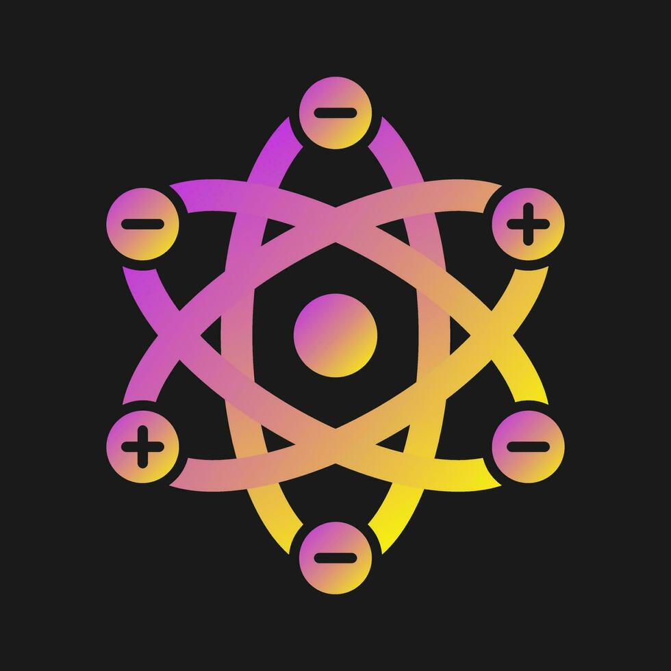 Atom Structure Vector Icon