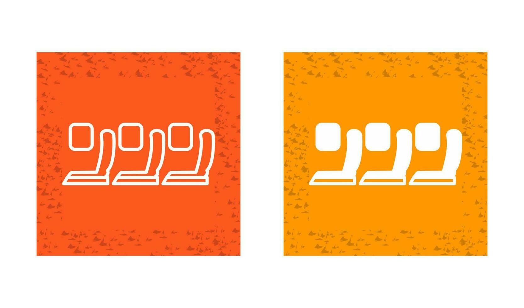Seats in Plane Vector Icon
