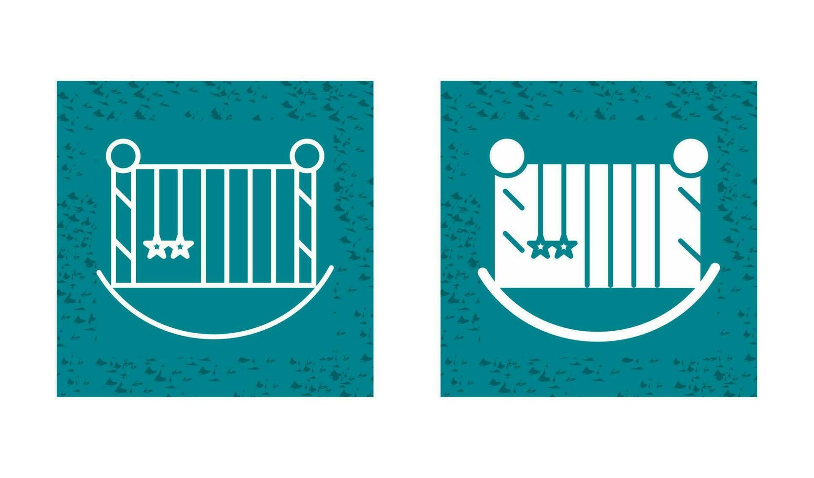 Baby Cot Vector Icon